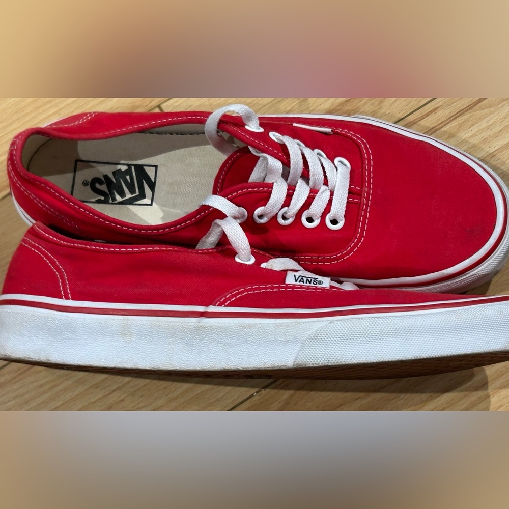VANS Off the Wall Canvas Era red women’s size 10 men’s 8.5